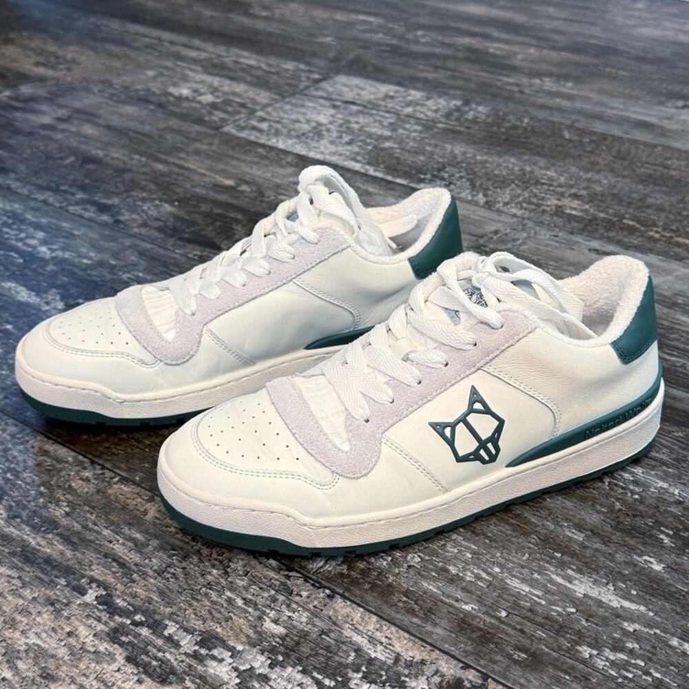 Naked Wolfe Ravenn‎ Forrest Green Leather Sneakers Womens Size 10 NIB - Picture 11 of 15
